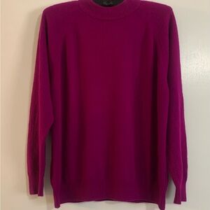 Vintage 80s/90s Designers Originals Women's Magenta Crewneck Sweater Ultra Soft